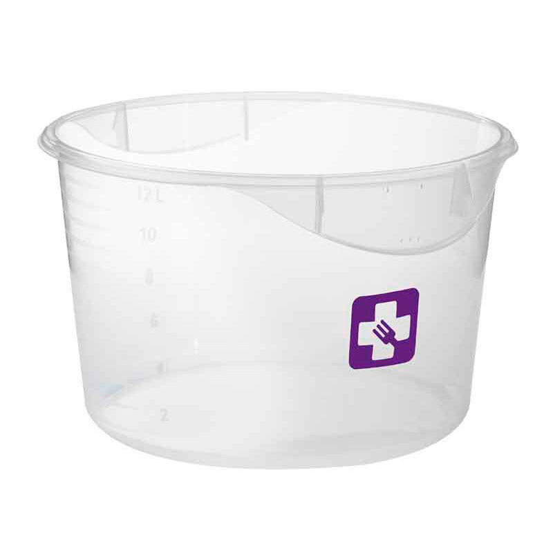 ROUND FOOD CONTAINER 11,4 LTR ALLERGENS, RUBBERMAID