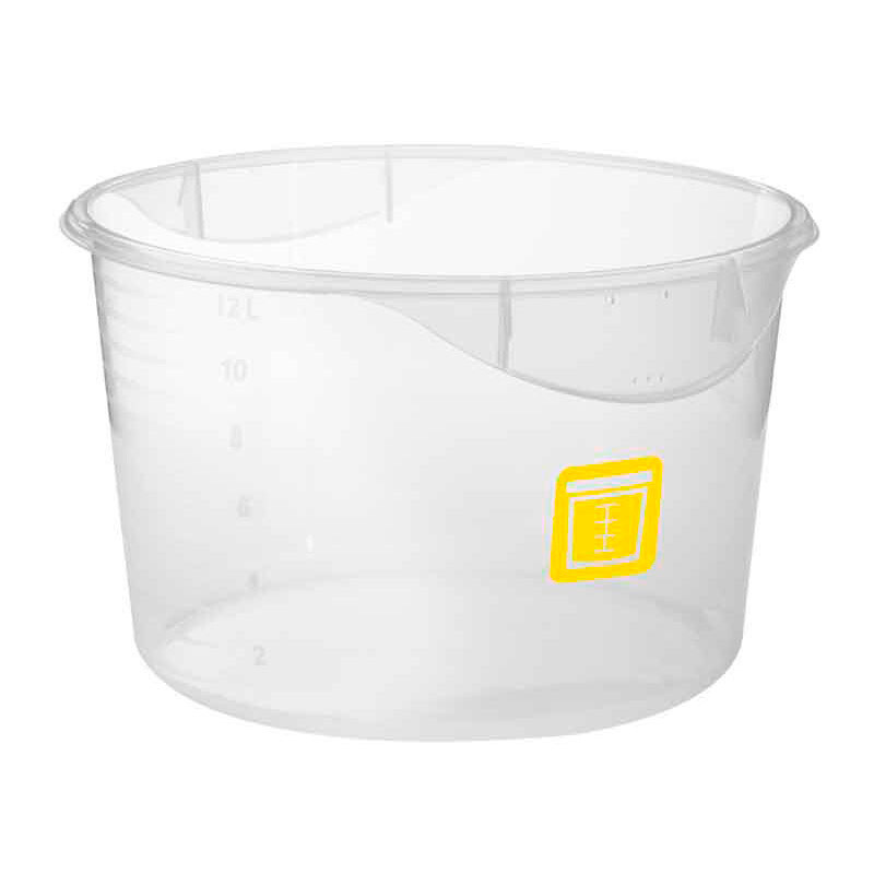 ROUND FOOD CONTAINER 11,4 LTR FRIED MEAT, RUBBERMAID x 6