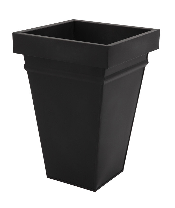 Zinc square ornamental pot.