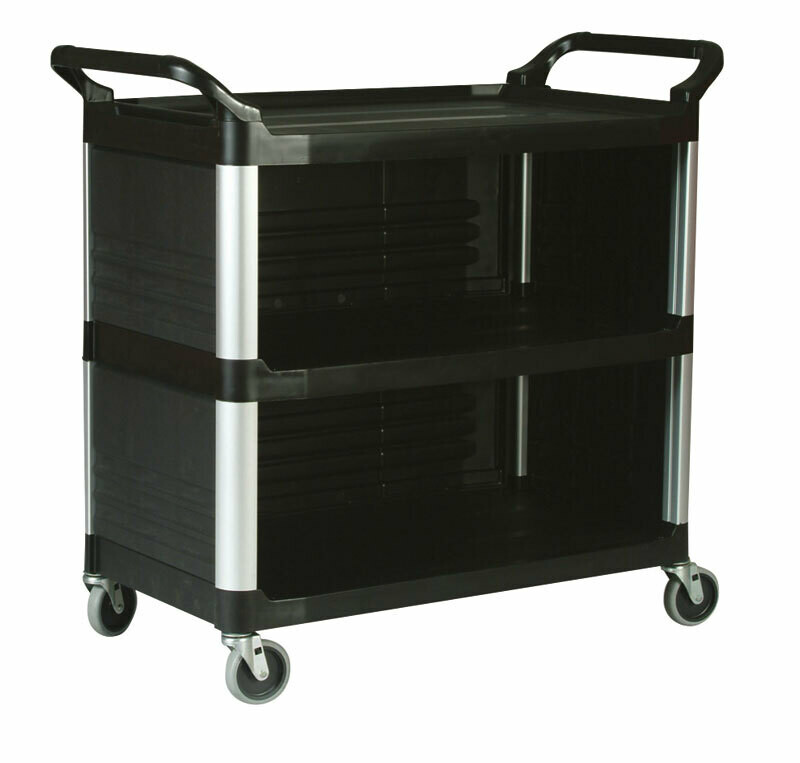 X-TRATM MATERIAL TROLLEY 3 SIDES CLOSED, RUBBERMAID