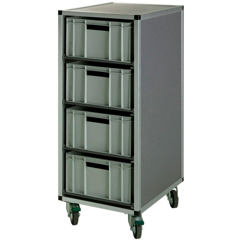 ECO COLUMN WITH 4 LEVELS FOR STACKING BINS
