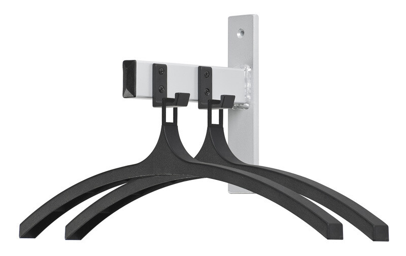 WALL COAT RACK HIQ 2 HANGERS