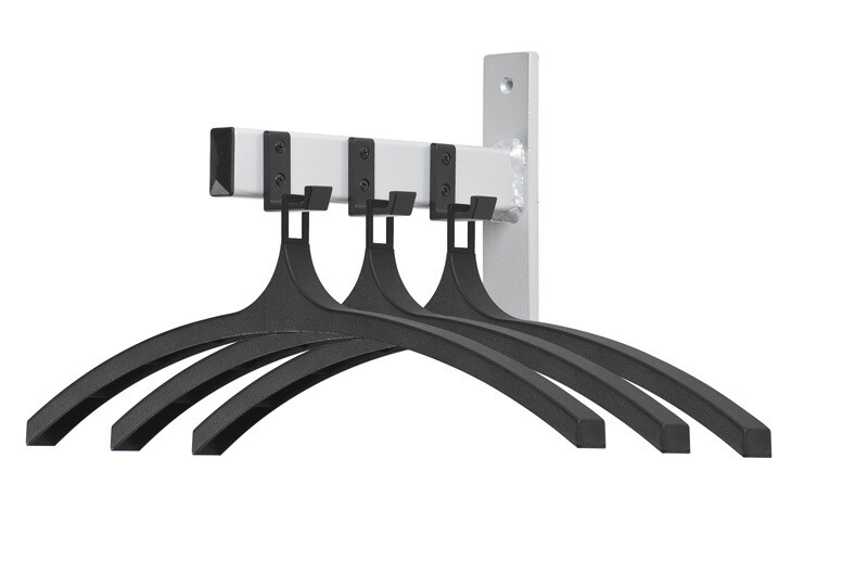 WALL COAT RACK HIQ 3 HANGERS