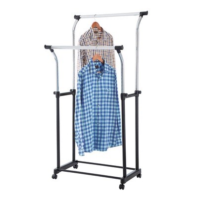 Clothing racks, dressboys and trouser presses.