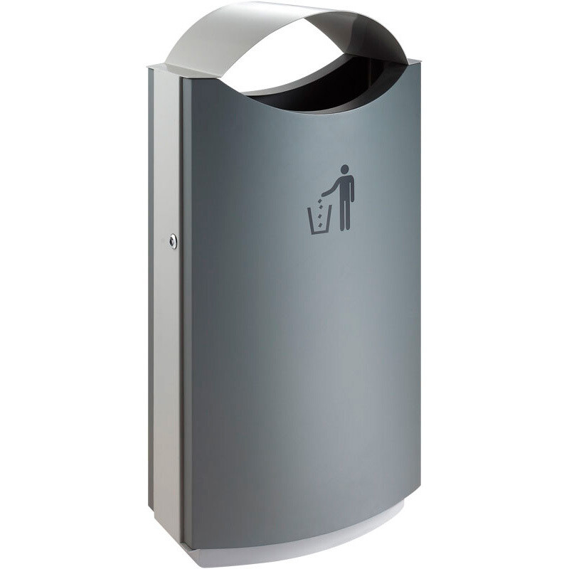 OUTDOOR LITTERBIN WITH CANOPY 68 LTR