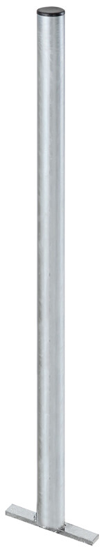 ​Galvanized steel tube post with ground anchors