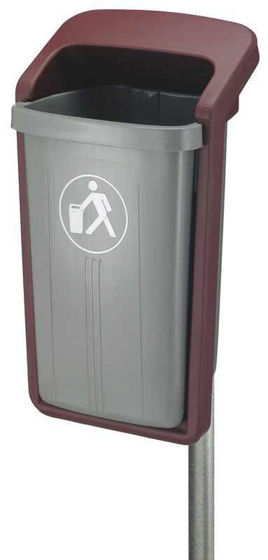 PLASTIC OUTDOOR WASTE BIN