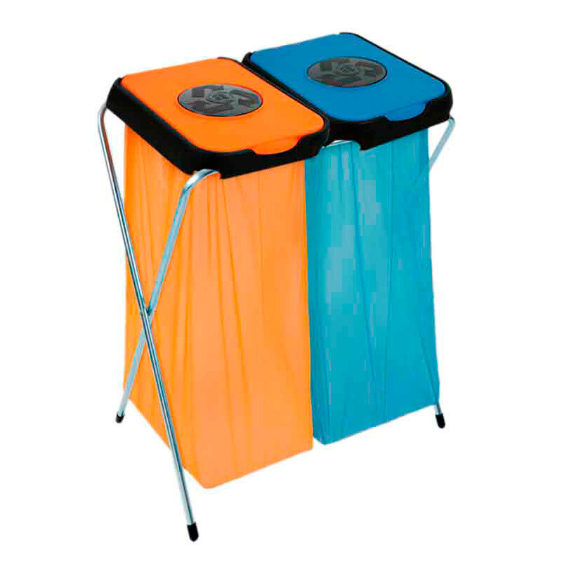 Double waste sack holder