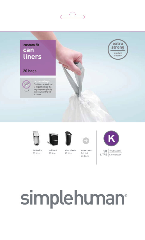 GARBAGE BAGS 35-45 LITERS (K), SIMPLEHUMAN