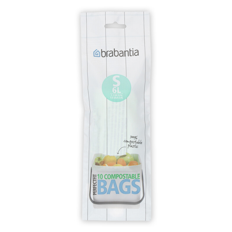 BIN LINER 6 LTR COMPOSTABLE (S), BRABANTIA