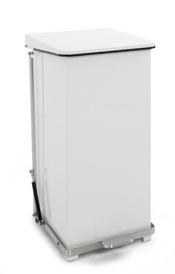 Robust pedal bin made of powder coated steel HACCP