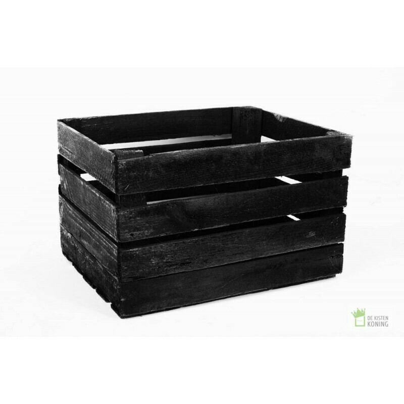 Black fruit crates