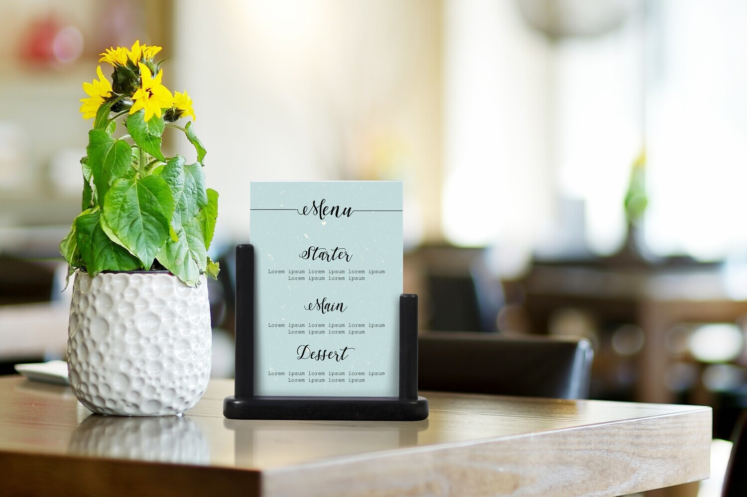 Securit® Table poster frame -  A4 Black