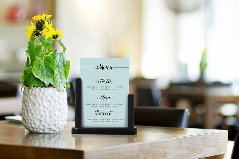 Securit® Table poster frame -  A4 Black