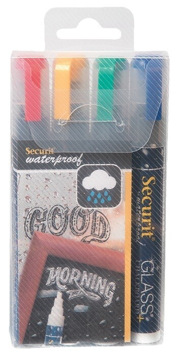 Chalk markers set of 4 Waterproof