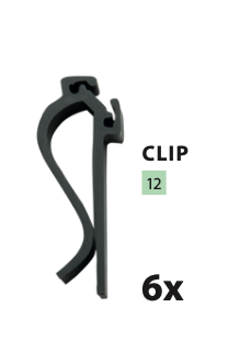 Price card holder in clip form.