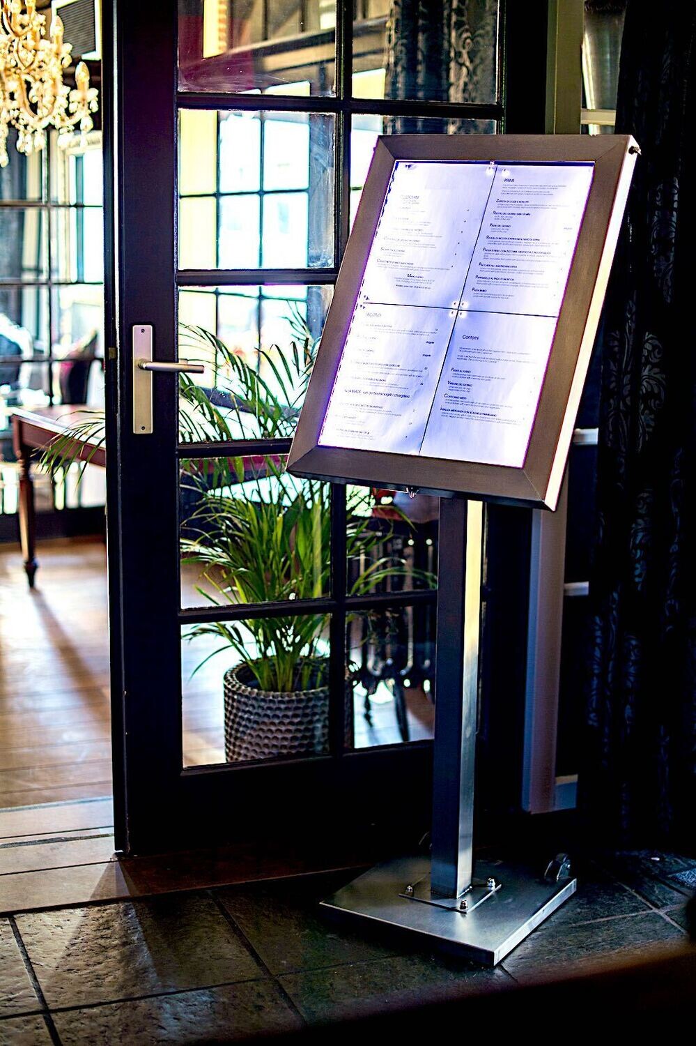 Securit® Stainless steel LED information display (excl. pole and base)