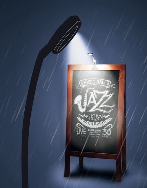 LED Lamp - Illuminate any pavement chalkboard and/or information display
