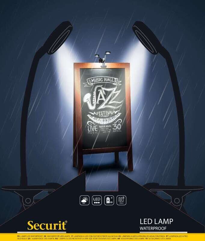 LED Lamp - lluminate any pavement chalkboard and/or information display
