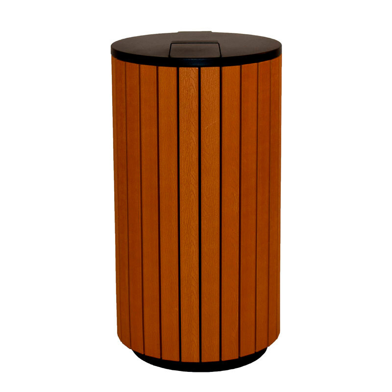 OUTDOOR WASTE BIN WOODLOOK 90 LTR