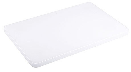 Snijplank
met pootjes, wit polyethyleen met lage dichtheid.