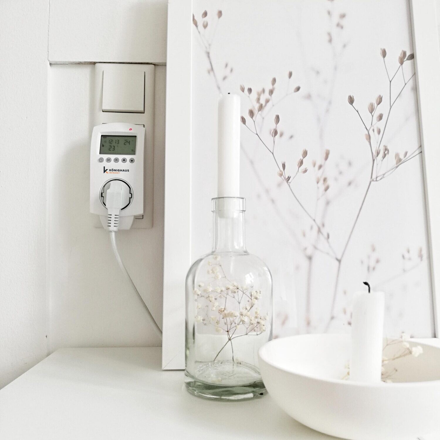 Wifi Smart thermostaat voor infrarood warmte paneel.