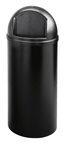 Ronde container met pushdeksel, inclusief afvalzakhouder.