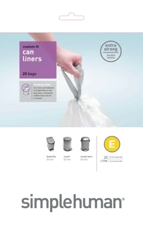 ​AFVALZAKKEN 20 LITER (E), SIMPLEHUMAN