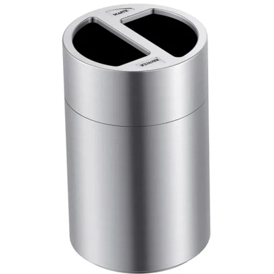 RECYCLING AFVALBAK GROTE CAPACITEIT 2X60 LTR