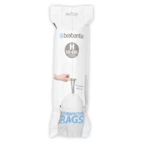 AFVALZAK 50-60 LITER MET TREKBANDSLUITING (H), BRABANTIA