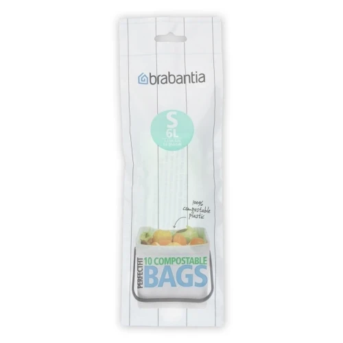 AFVALZAK 6 LTR COMPOSTEERBAAR (S), BRABANTIA