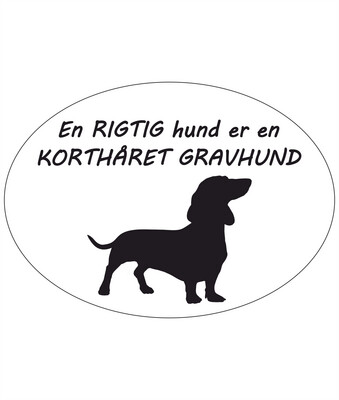 Stickers med Korthåret Gravhund