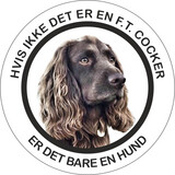 Klistermærke - Cocker - Brun