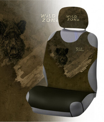 Sædeovertræk med Vildsvin - 2 pak