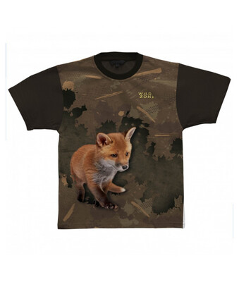 Wild zone Little Hunter T-shirt med Ræv