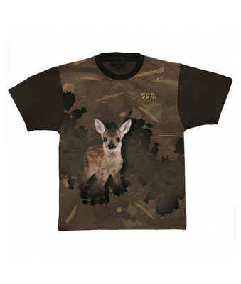 Wild zone Little Hunter T-shirt med Rådyr