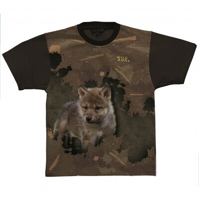 Wildzone Little Hunter T-shirt med Ulv