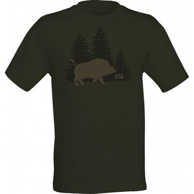 Wild Zone T-shirt med print af Vildsvin