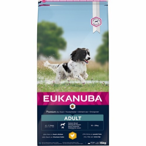 Eukanuba Adult medium breed 15 kg.