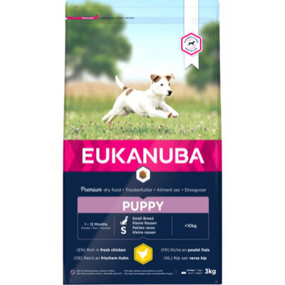 Eukanuba Puppy small breed 3 kg.