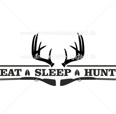 Folie-/Strygemærke - Eat Sleep Hunt