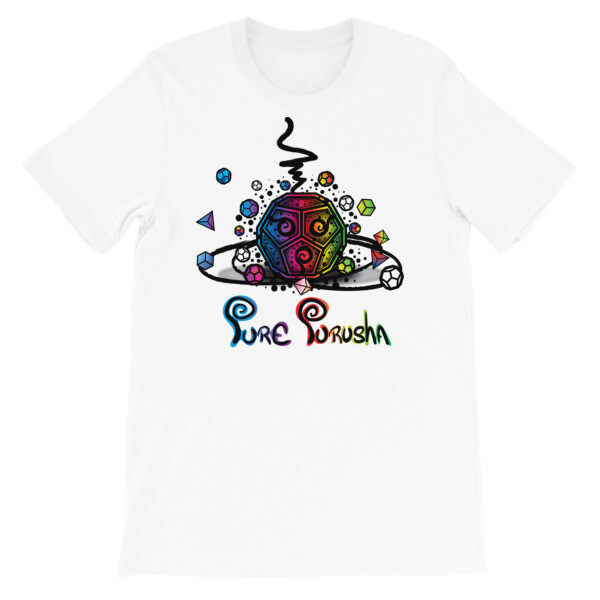 Pure Purusha Colorful Dodecahedron White T-shirt, Size: XS