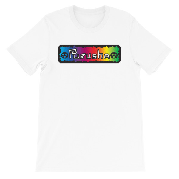 Purusha Colorful Stamp White T-shirt