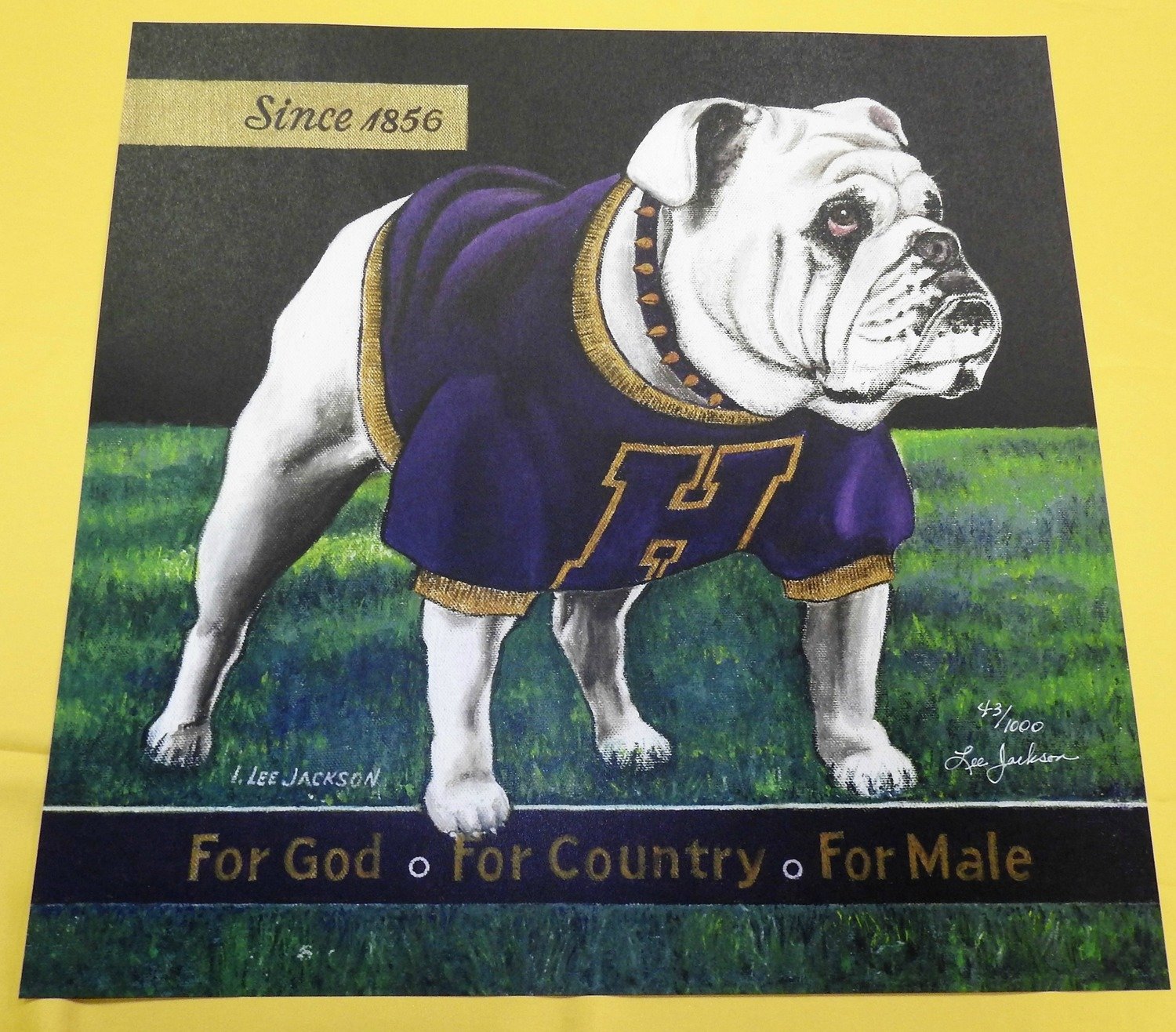 2018 Bulldog Print (16 x 16) 2018 Bulldog Print (16 x 16)