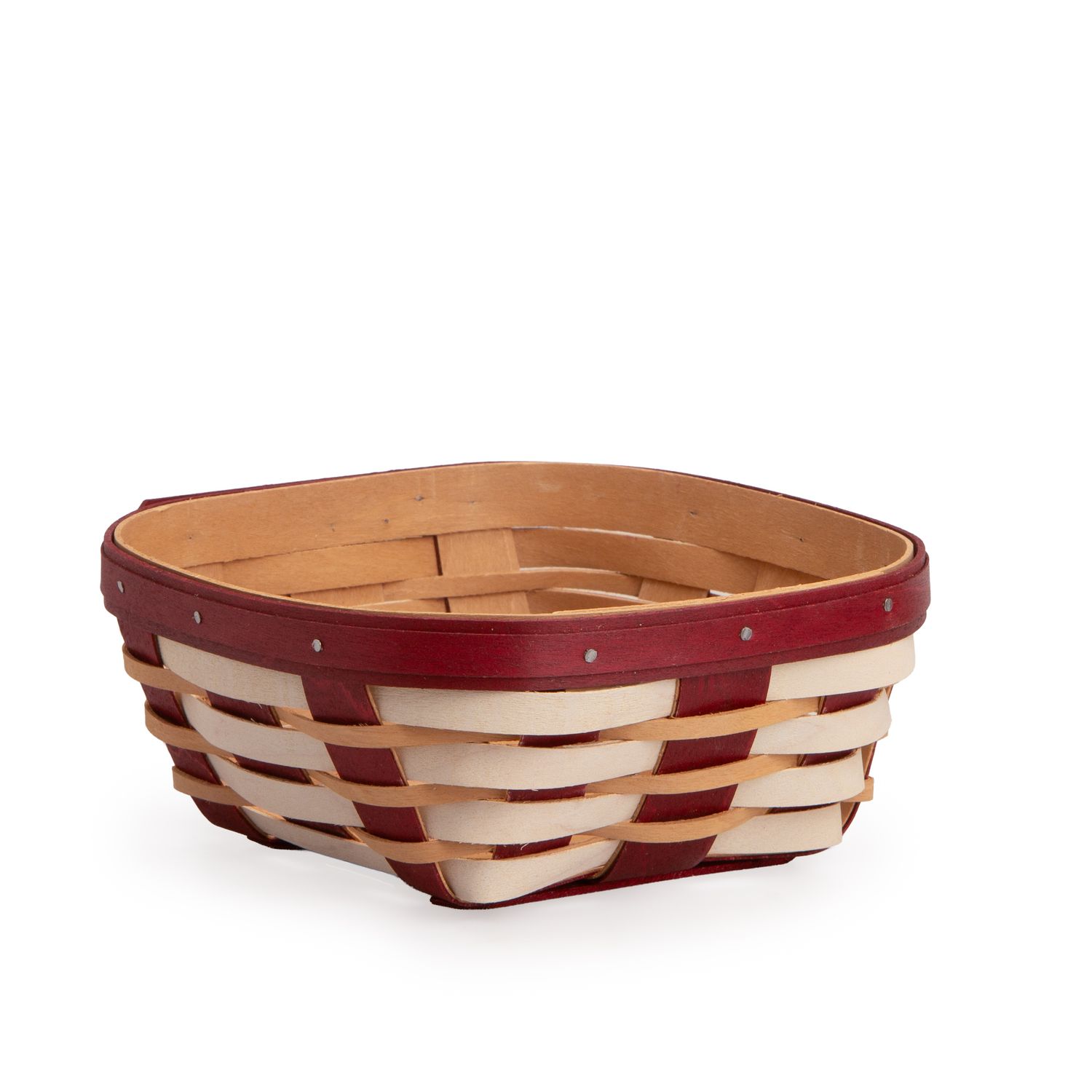 Sq Candy Cane Basket
