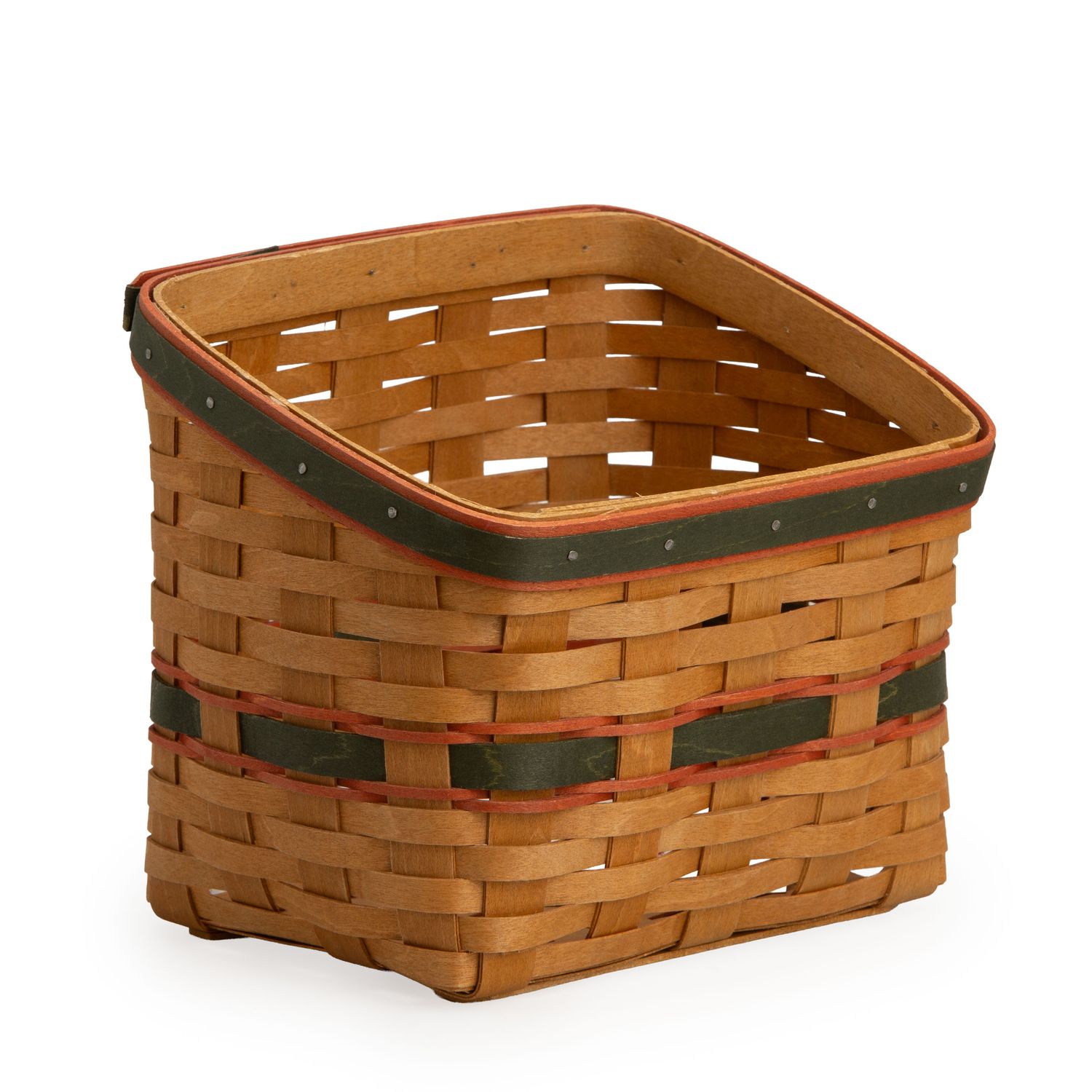 TV Time Basket, Colour: GRN/ORG