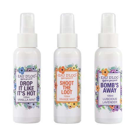 Eau D'Loo Toilet spray x3 Pack