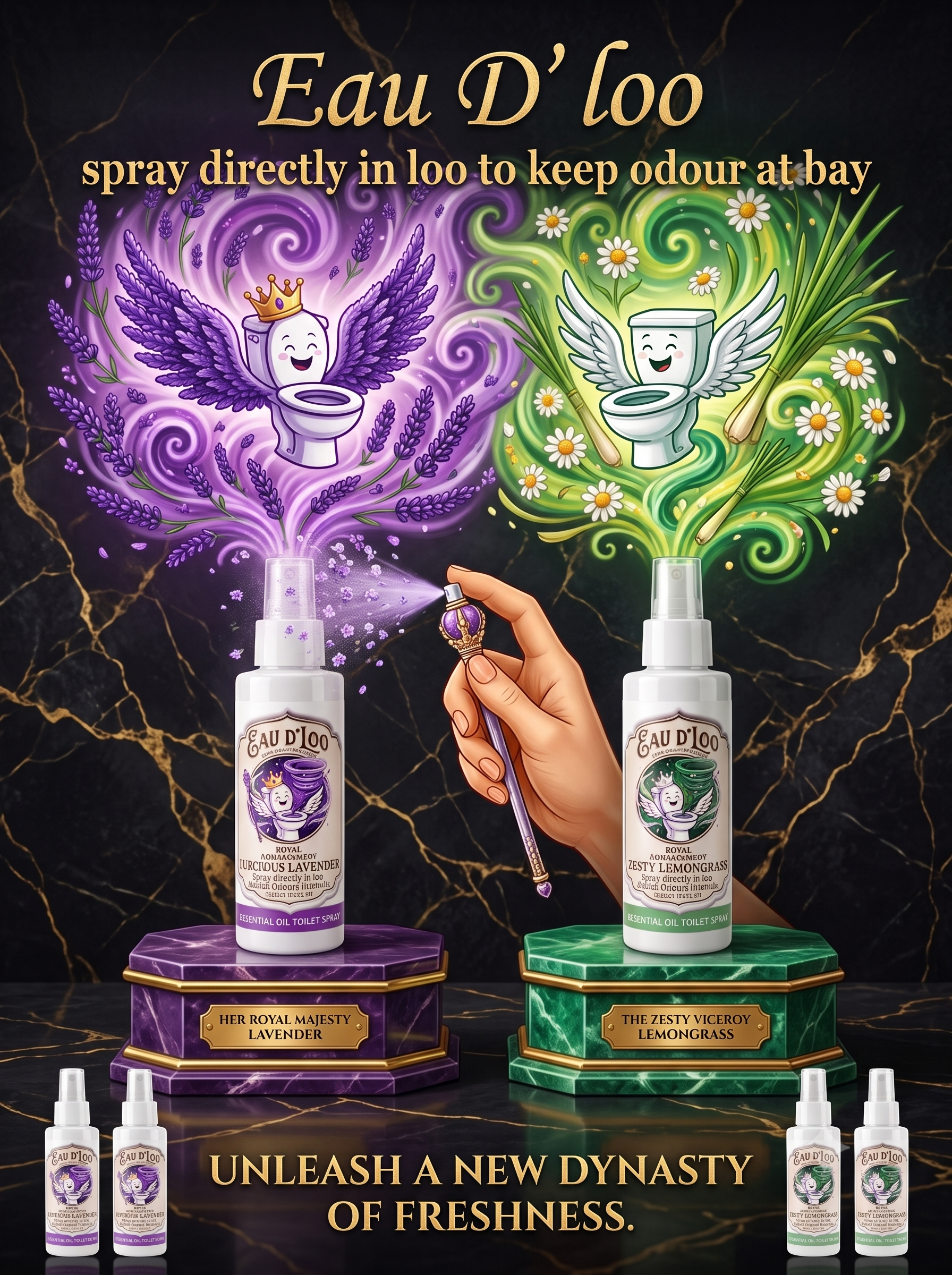 EAU D'LOO x2 pack - Lavender and Lemongrass