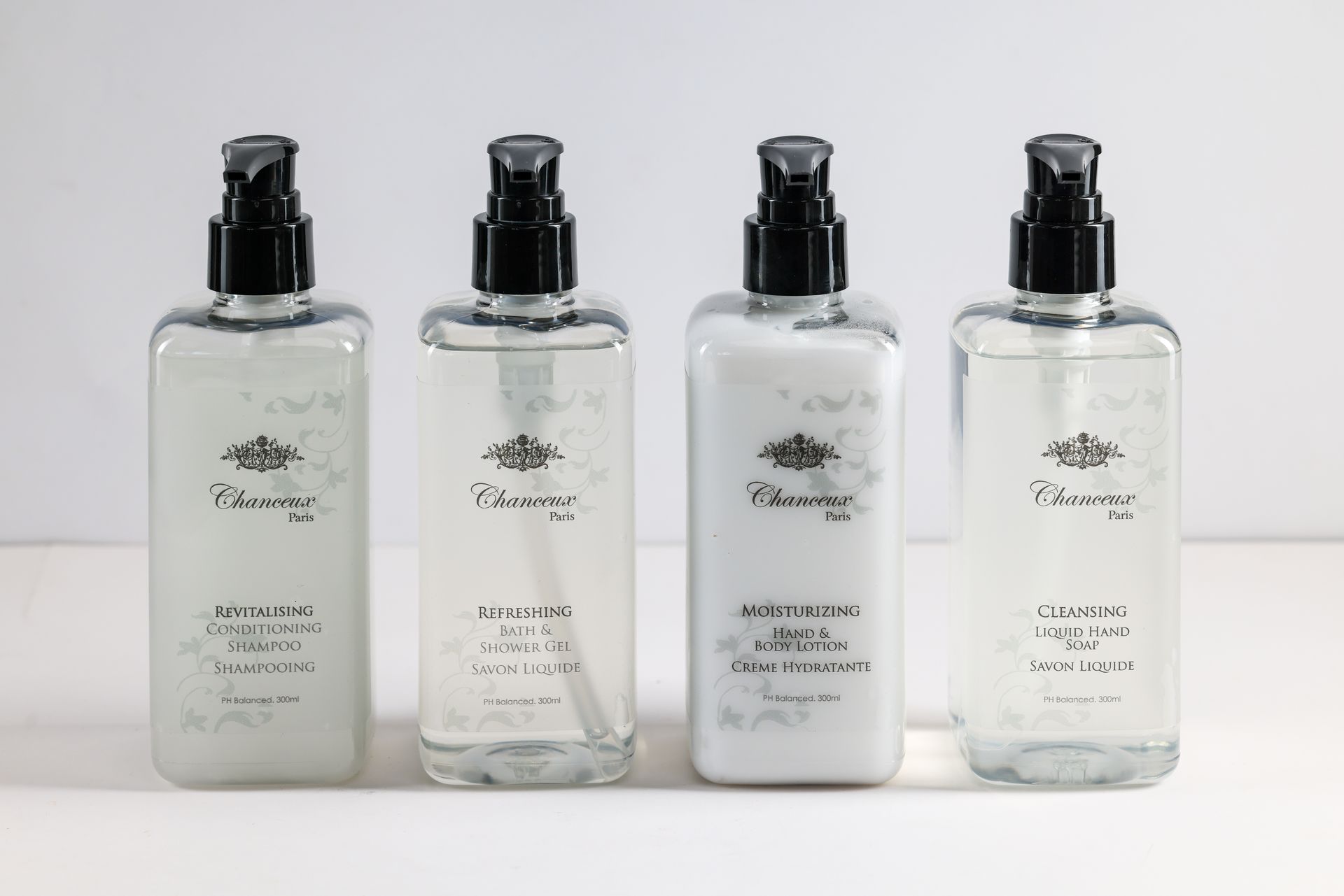 Chanceux Paris Collection 300ml Refill Dispenser Bottles
