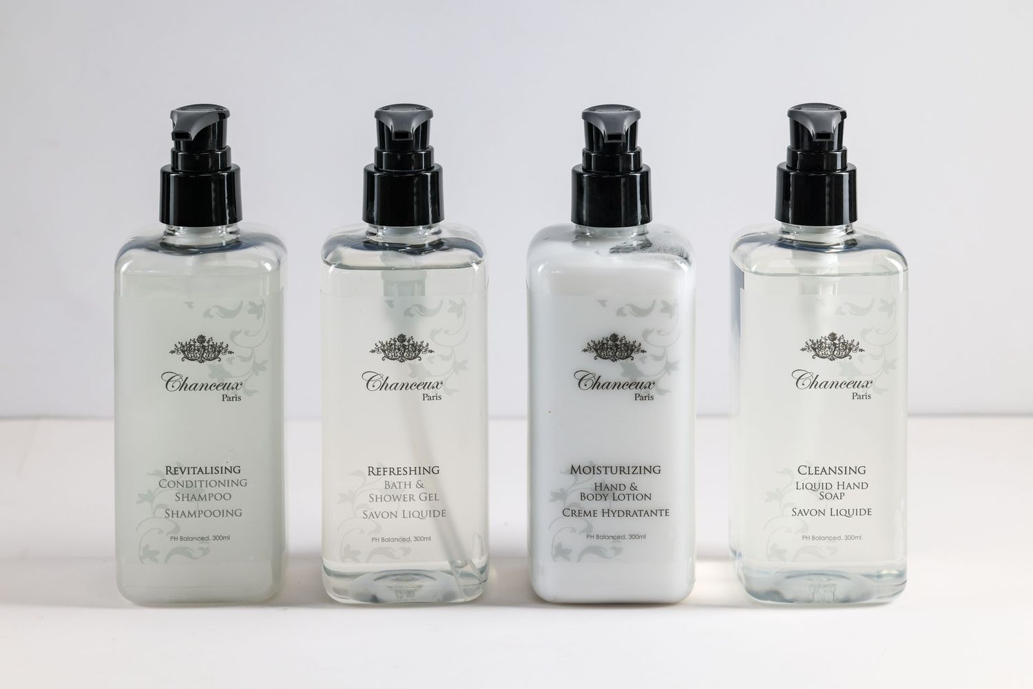 Chanceux Paris Collection 300ml Refill Dispenser Bottles